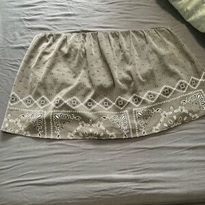 Dynamite Charcoal Embroidered Crop Top